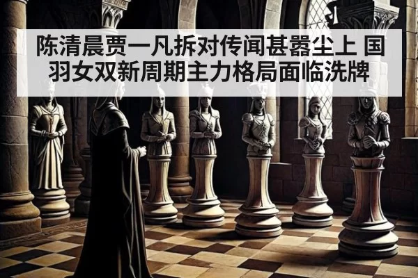 陈清晨贾一凡拆对传闻甚嚣尘上 国羽女双新周期主力格局面临洗牌